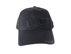Raw Black on Black Baseball Cap Czapka czarna